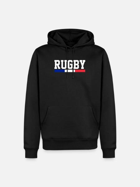 Rugby France - Men’s Premium Organic Hoodie - black