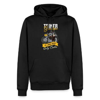 Triker Grandpa Grandfather Trike Motorcycle Tricycle - Men’s Premium Organic Hoodie - black - Front - Nico (187cm)
