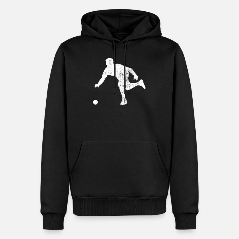 Bocce - Sweat à capuche Premium bio Homme - noir