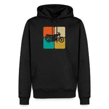 Simson Moped S51 Oldtimer Geschenk Design - Männer Premium Bio Hoodie - Schwarz - Vorne - Nico (187cm)