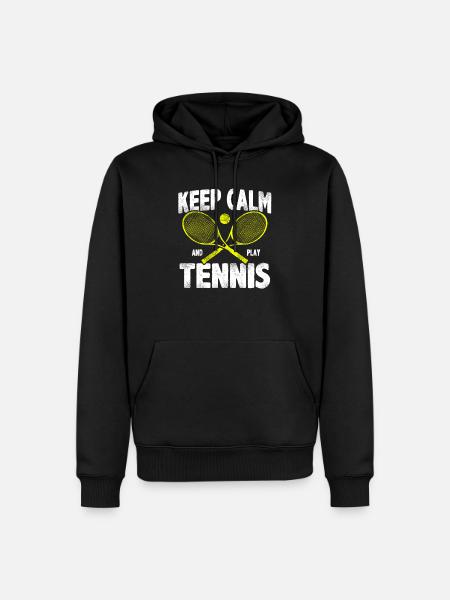 Keep calm Tennis - Men’s Premium Organic Hoodie - black