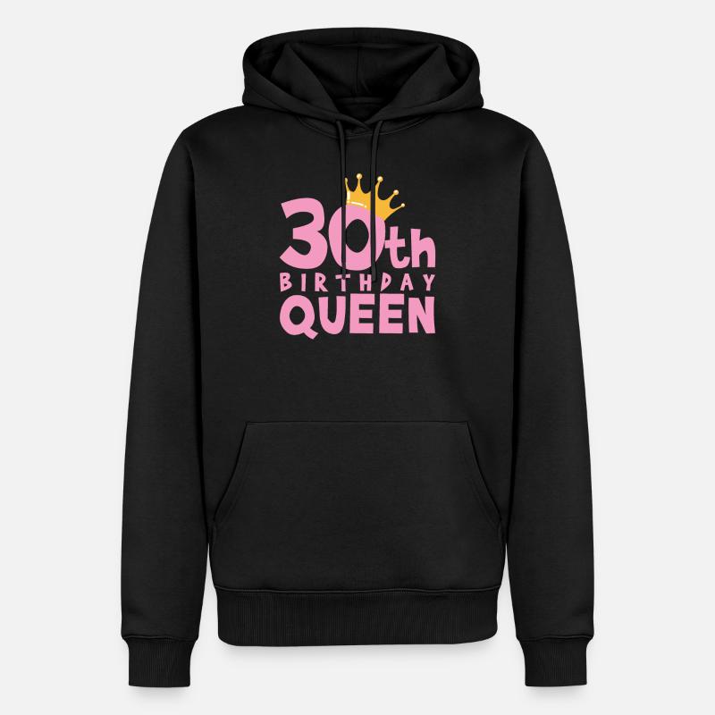 30e anniversaire - Sweat à capuche Premium bio Homme - noir