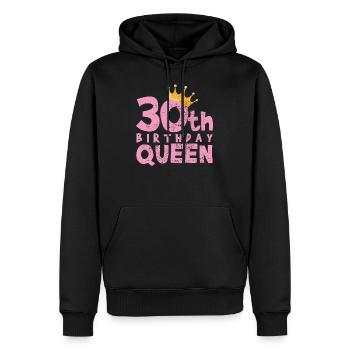 30. Geburtstag - Männer Premium Bio Hoodie - Schwarz - Vorne - Nico (187cm)