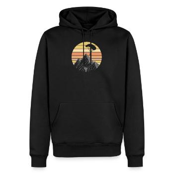 Fallschirm springen Paraglide - Männer Premium Bio Hoodie - Schwarz - Vorne - Nico (187cm)