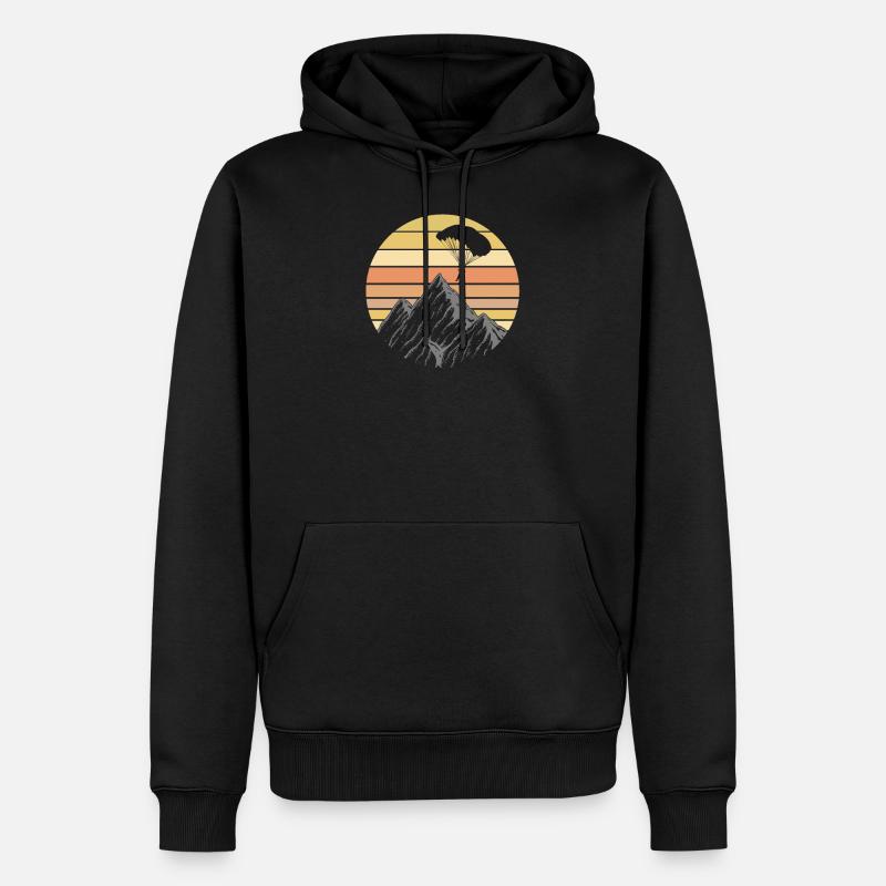 Fallschirm springen Paraglide - Männer Premium Bio Hoodie - Schwarz