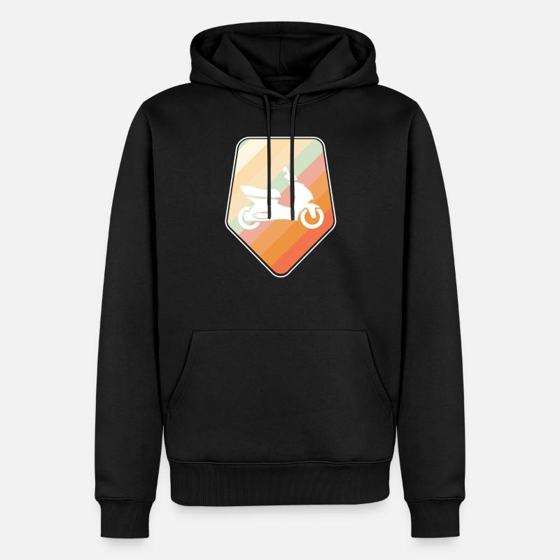 Roller Mofa Moped - Männer Premium Bio Hoodie - Schwarz