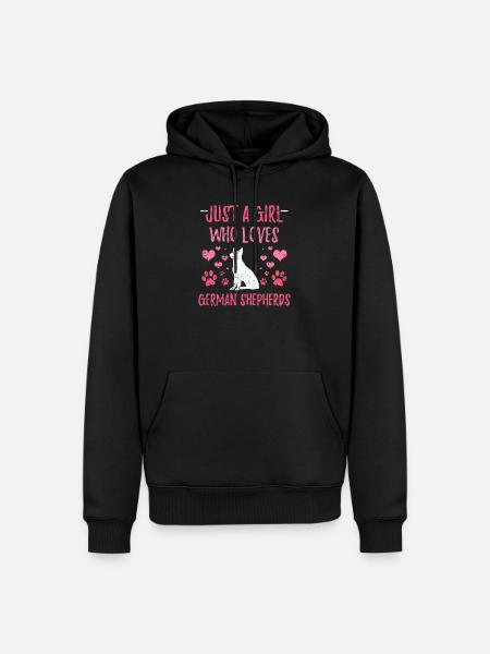 German shepherd dog - Men’s Premium Organic Hoodie - black