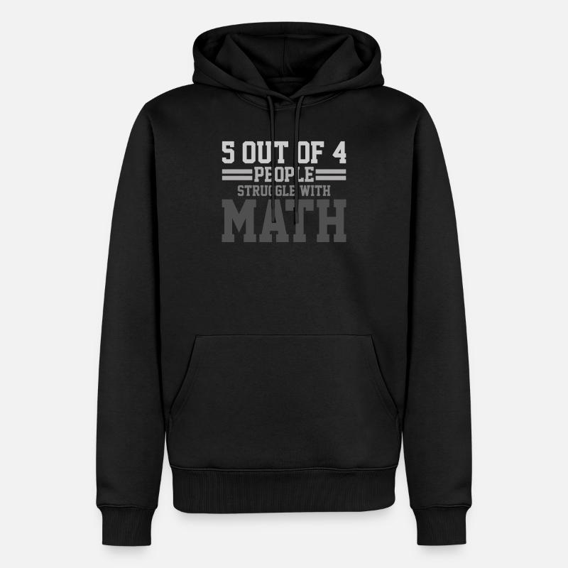 Mathelehrer - Männer Premium Bio Hoodie - Schwarz