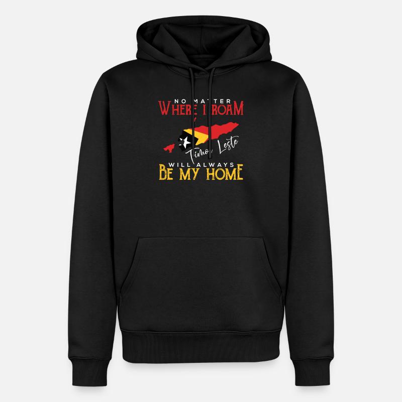 Timor Leste - Männer Premium Bio Hoodie - Schwarz