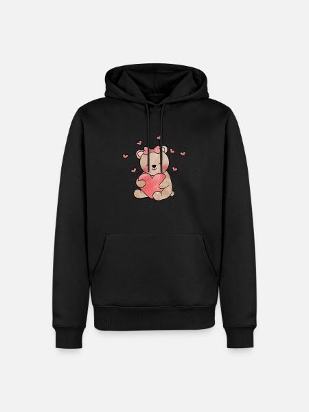 Valentine's Day gift - Men’s Premium Organic Hoodie - black