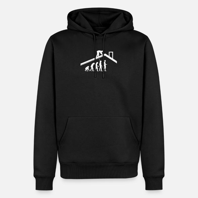 Couvreurs Evolution - Sweat à capuche Premium bio Homme - noir