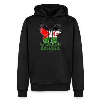 Sahara Occidental - Sweat à capuche Premium bio Homme - noir - Devant - Nico (187cm)