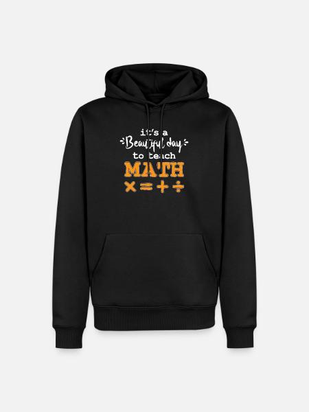 math teacher - Men’s Premium Organic Hoodie - black