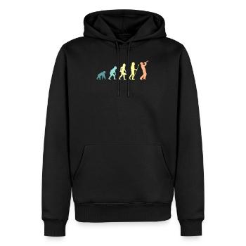 Evolution trumpet trumpeter - Men’s Premium Organic Hoodie - black - Front - Nico (187cm)