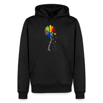 Choisissez le support de sensibilisation à l'autisme de Rainbow Daisy - Sweat à capuche Premium bio Homme - noir - Devant - Nico (187cm)