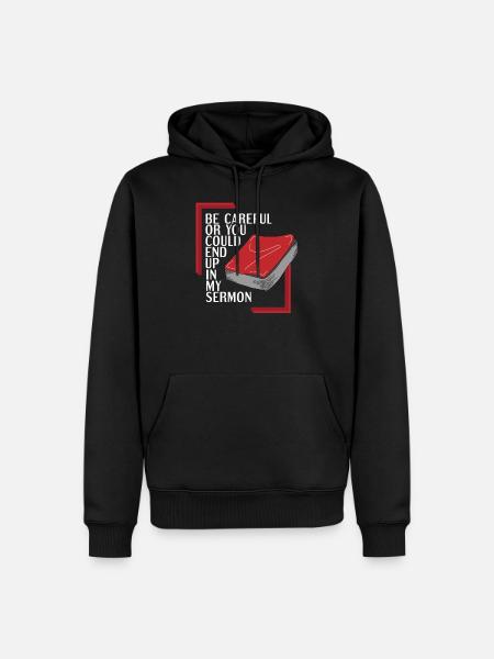 Pastor lustiges Geschenk - Männer Premium Bio Hoodie - Schwarz