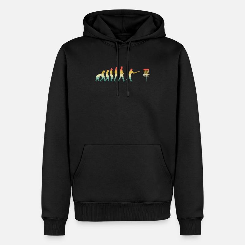 Disc golf - Sweat à capuche Premium bio Homme - noir