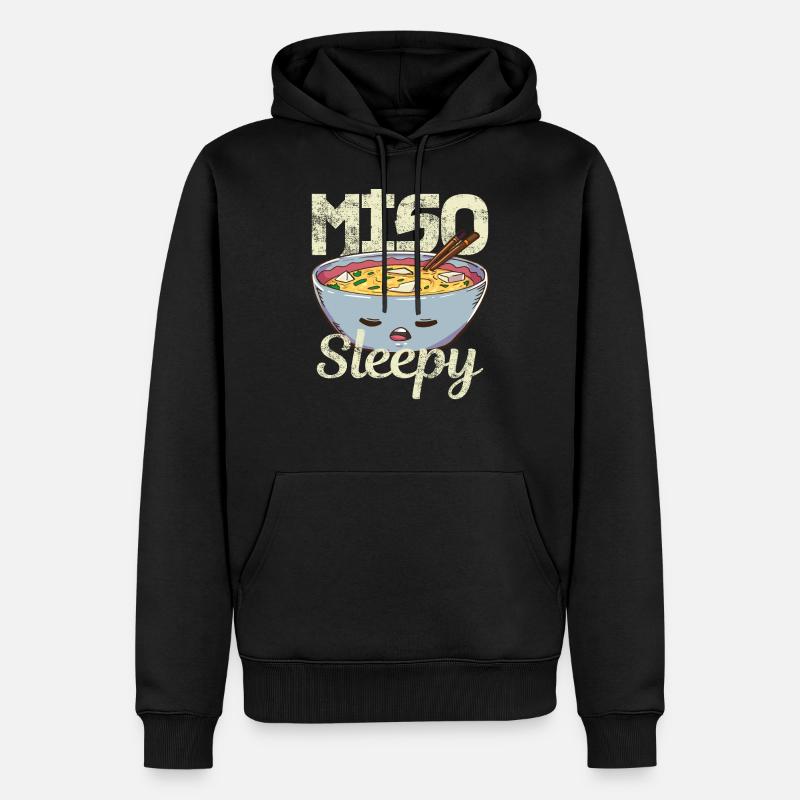 Miso Suppe - Männer Premium Bio Hoodie - Schwarz