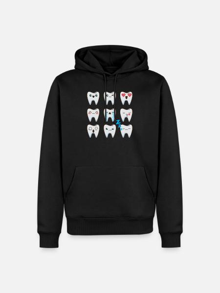 Zahnarzt Zahnarztpraxis Zähne - Männer Premium Bio Hoodie - Schwarz