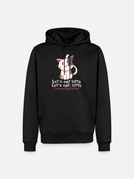 Grammar english teacher cats - Men’s Premium Organic Hoodie - black