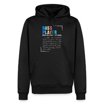 Bass Player A Skilled Musician With Ability - Men’s Premium Organic Hoodie - black - Front - Nico (187cm)