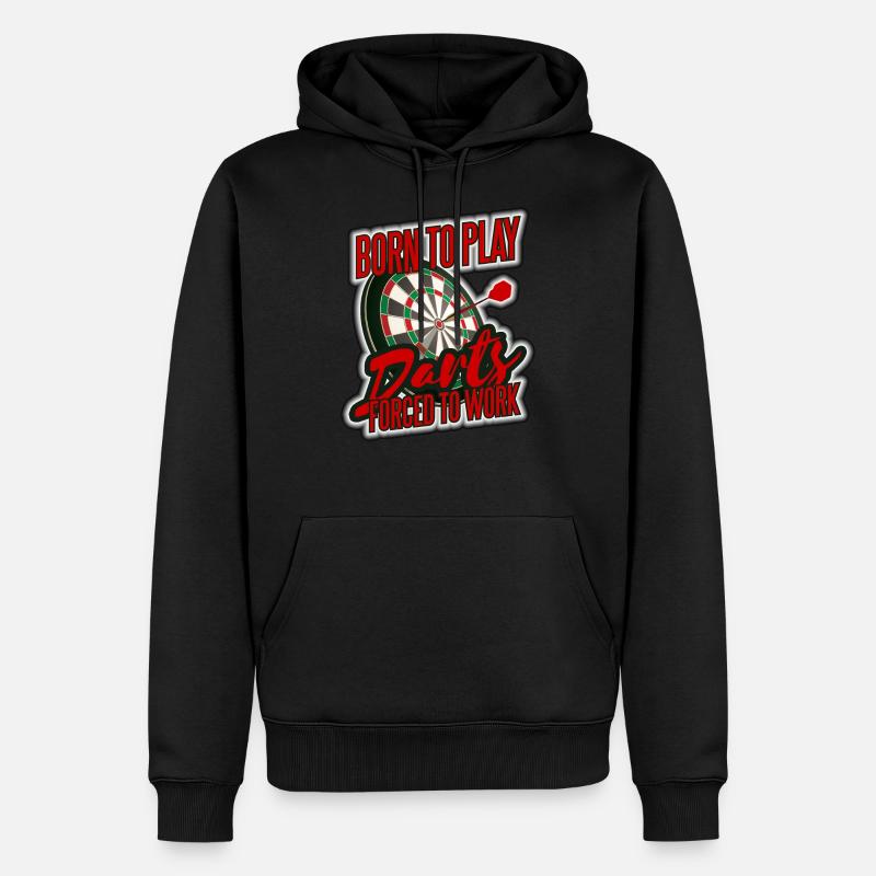 Né pour Dart - Sweat à capuche Premium bio Homme - noir