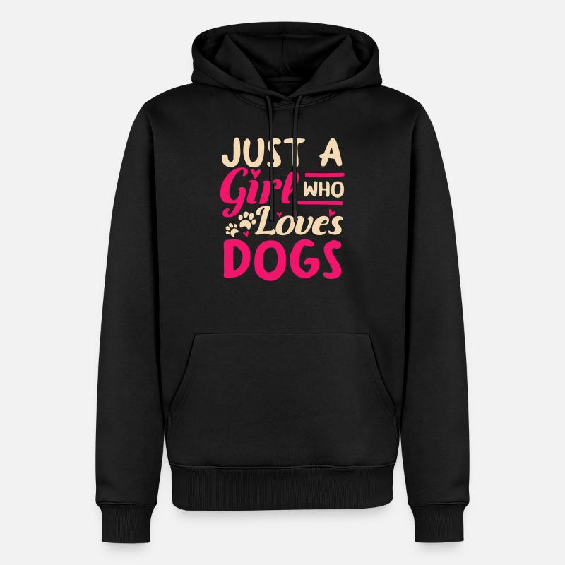 Propriétaire de chiens propriétaire - Sweat à capuche Premium bio Homme - noir