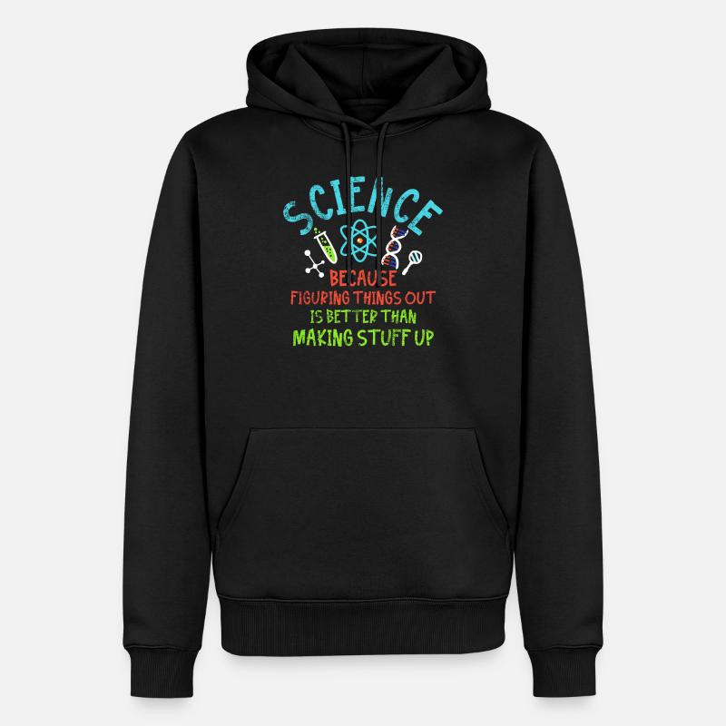Wissenschaft Science - Männer Premium Bio Hoodie - Schwarz