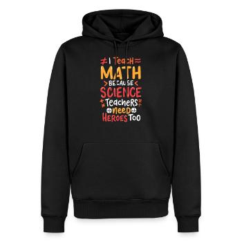 Math math - Men’s Premium Organic Hoodie - black - Front - Nico (187cm)