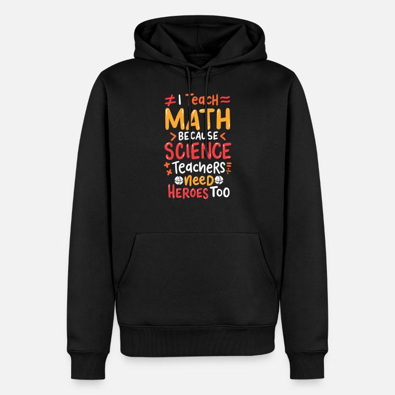 Mathe Mathematik - Männer Premium Bio Hoodie - Schwarz