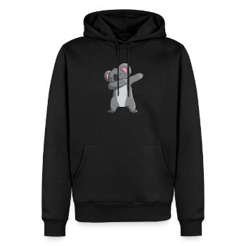 Koala - DAB / danse / tamponner / dabben - Sweat à capuche Premium bio Homme - noir - Devant - Nico (187cm)