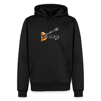 Gitarre Gitarrenspieler Musik - Männer Premium Bio Hoodie - Schwarz - Vorne - Nico (187cm)