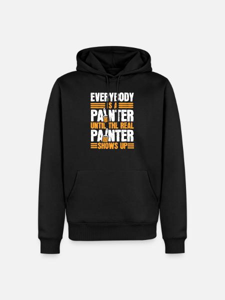 painter - Men’s Premium Organic Hoodie - black