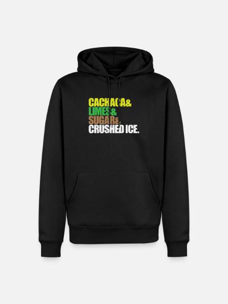 CIPTAIL RECIPE CAIPIRINHA - Sweat à capuche Premium bio Homme - noir