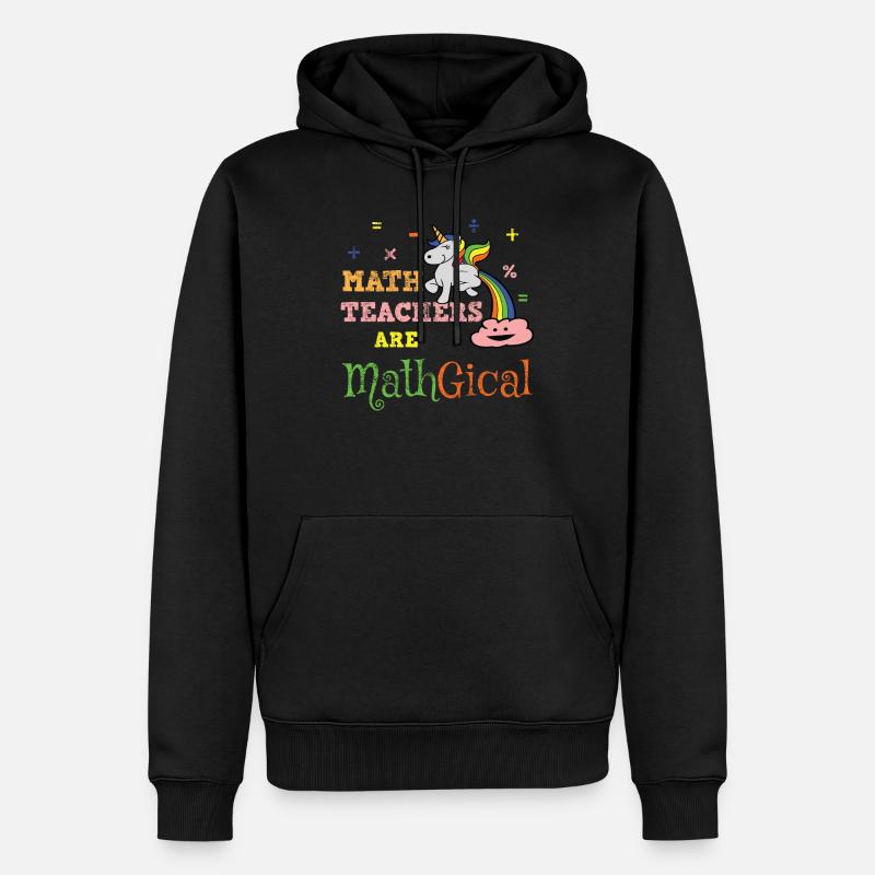 Professeur de mathématiques mathématiques - Sweat à capuche Premium bio Homme - noir