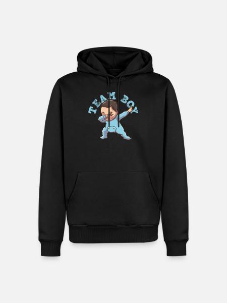 Gender Reveal Team boy - Men’s Premium Organic Hoodie - black