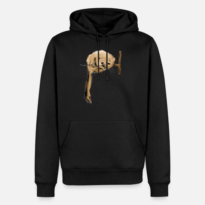 Siebenschläfer - Männer Premium Bio Hoodie - Schwarz