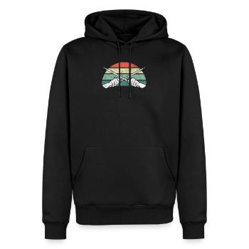 Schlagzeug Schlagzeuger - Männer Premium Bio Hoodie - Schwarz - Vorne - Nico (187cm)
