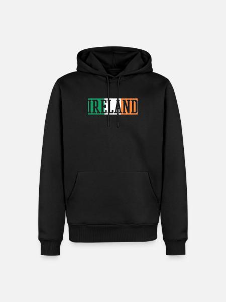 Irland - Männer Premium Bio Hoodie - Schwarz
