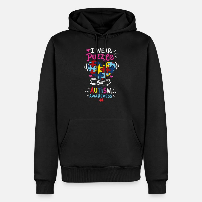 L'autisme - Sweat à capuche Premium bio Homme - noir