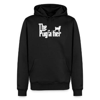 Chemise drôle de propriétaire de Carlin Le père de Carlin de Pugfather - Sweat à capuche Premium bio Homme - noir - Devant - Nico (187cm)
