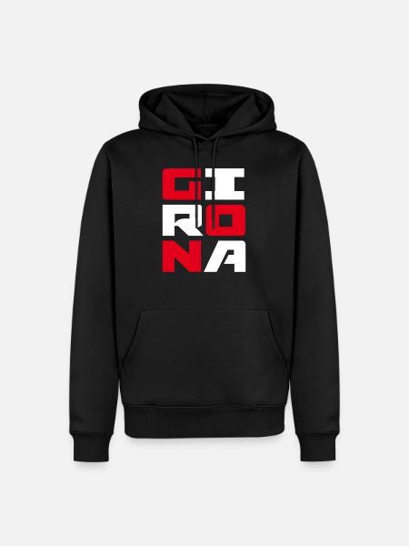 GIRONA - Sweat à capuche Premium bio Homme - noir
