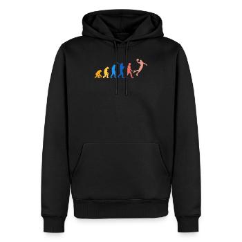 Basket-ball Evolution Basketball - Sweat à capuche Premium bio Homme - noir - Devant - Nico (187cm)