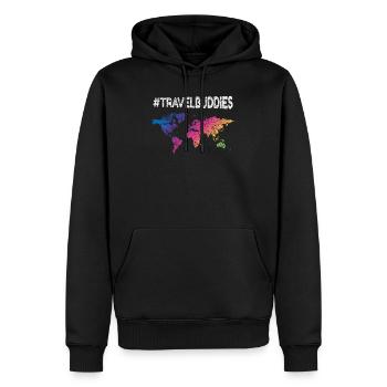 Travel Buddies Urlaub Reisen Freunde T-Shirt - Männer Premium Bio Hoodie - Schwarz - Vorne - Nico (187cm)