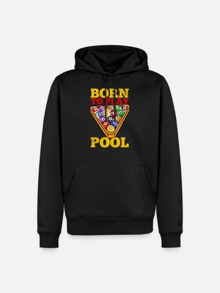 Pool player billiards - Men’s Premium Organic Hoodie - black