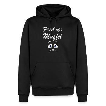 Faschingsmuffel - Lustiges Anti Fasching Karneval - Männer Premium Bio Hoodie - Schwarz - Vorne - Nico (187cm)