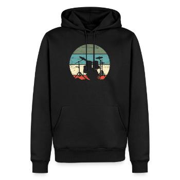 Schlagzeug Schlagzeuger - Männer Premium Bio Hoodie - Schwarz - Vorne - Nico (187cm)