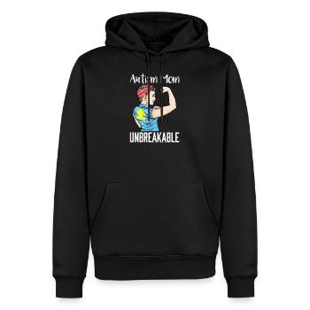 Autismus Mum Mama Autist Puzzel Geschenk - Männer Premium Bio Hoodie - Schwarz - Vorne - Nico (187cm)