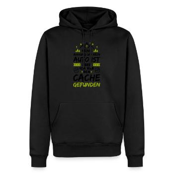 Geocaching Keine Ahnung Geocacher Cache Geocachen - Männer Premium Bio Hoodie - Schwarz - Vorne - Nico (187cm)
