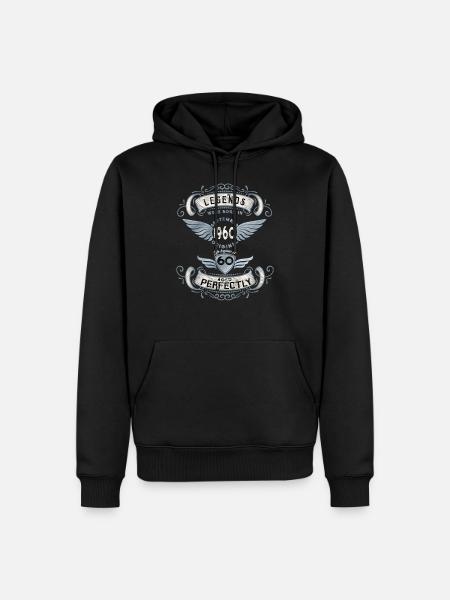 Born in September 1960 60 years old - Men’s Premium Organic Hoodie - black